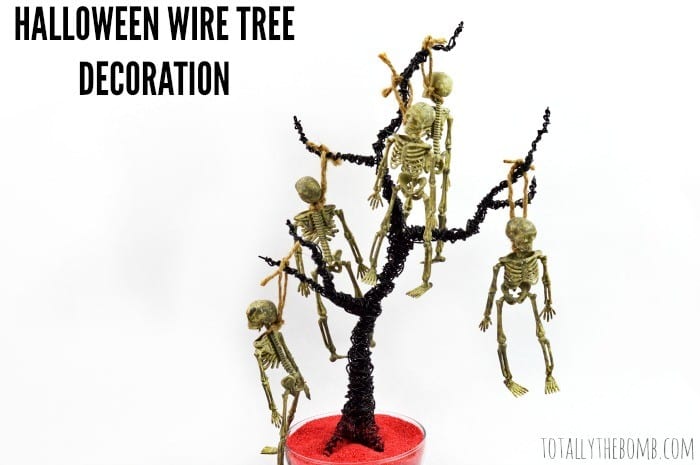 halloween wire tree decoration