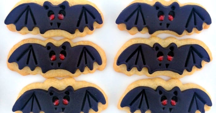 homemade bat sugar cookies