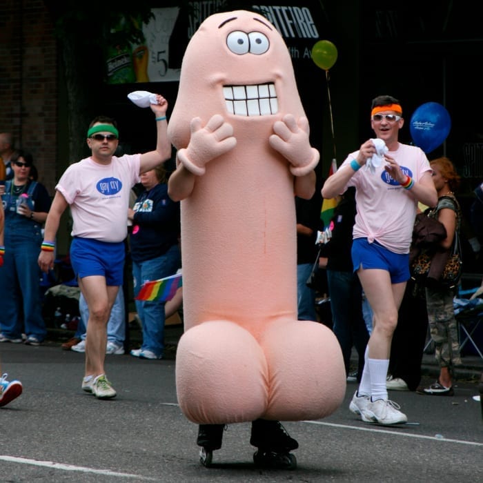 rollerblading penis