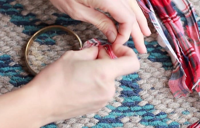 Flannel Shirt Bracelet Hack wrap strands