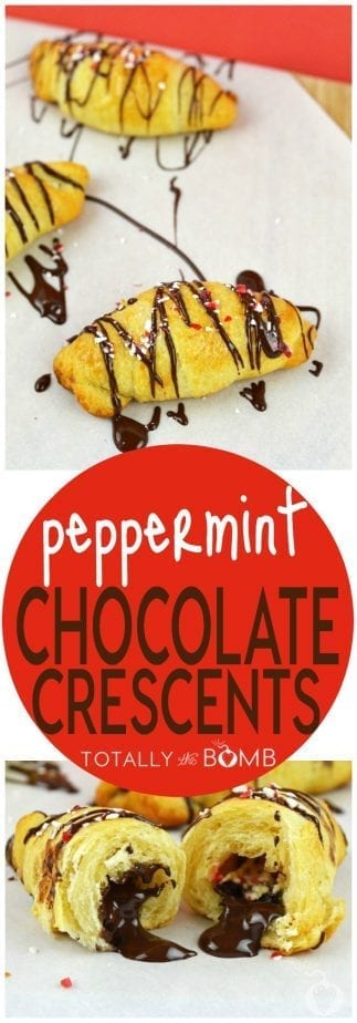 PEPPERMINT CHOCOLATE CRESCENTS