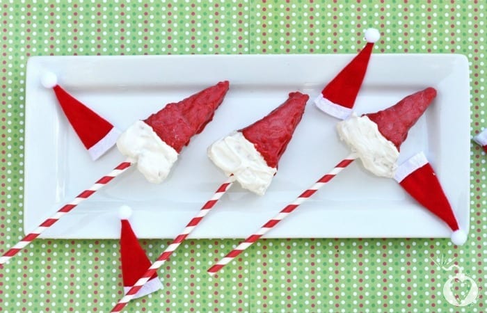 Elf Hat Rice Krispies Treats