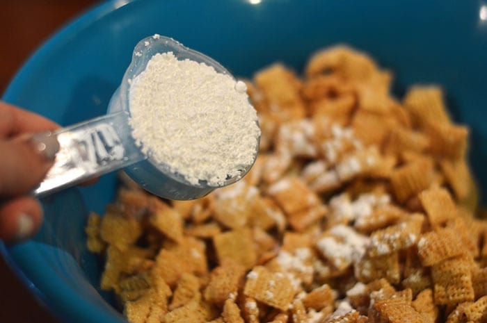 sugar cookie chex mix inprocess4