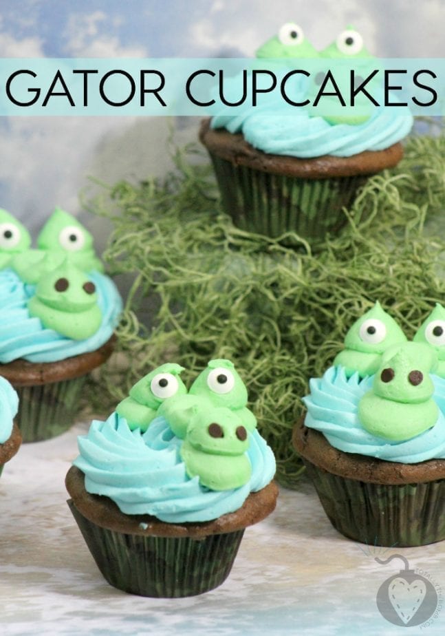 Gator Cupcakes