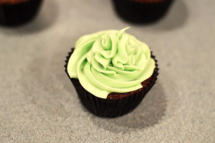 chocolate mint cupcakes inprocess8