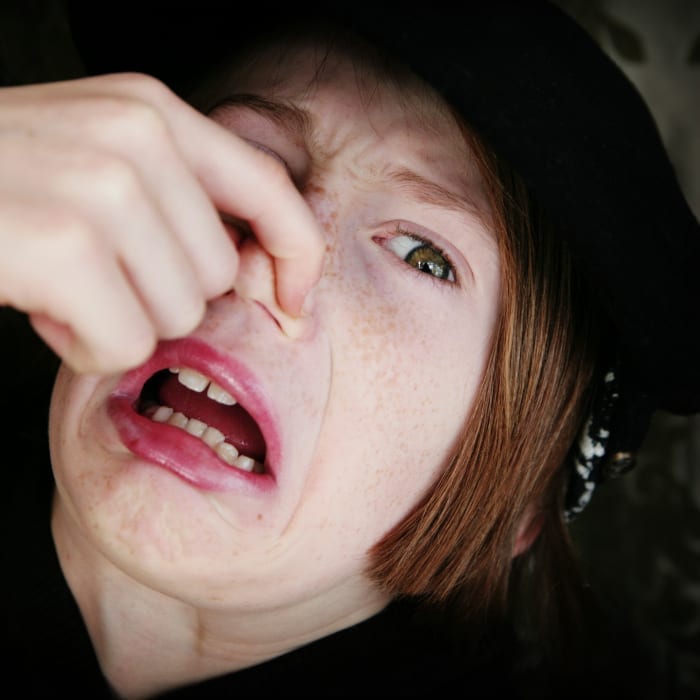 horrified tween friend