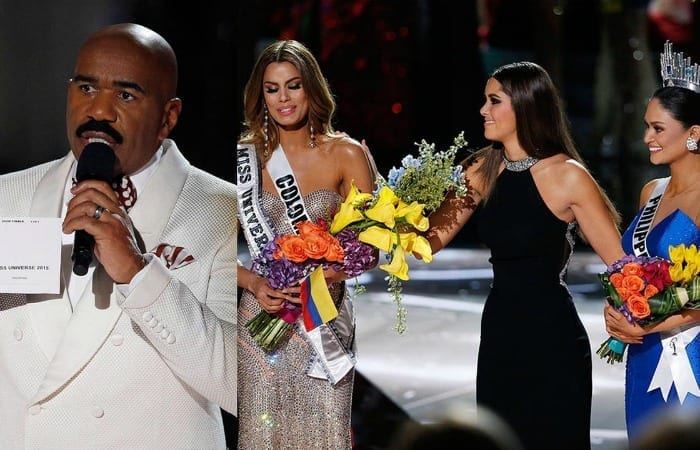 Steve Harvey Crowns The Wrong Girl Miss Universe Making For A Really Awkward Moment.