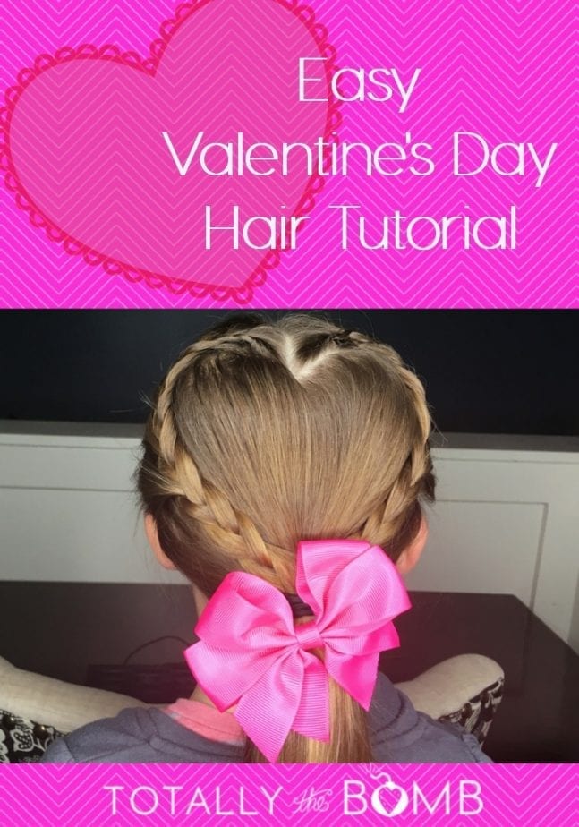 kids valentine's day hair tutorial