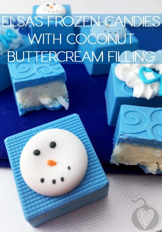 Elsa's Frozen Candies with Coconut Buttercream Filling