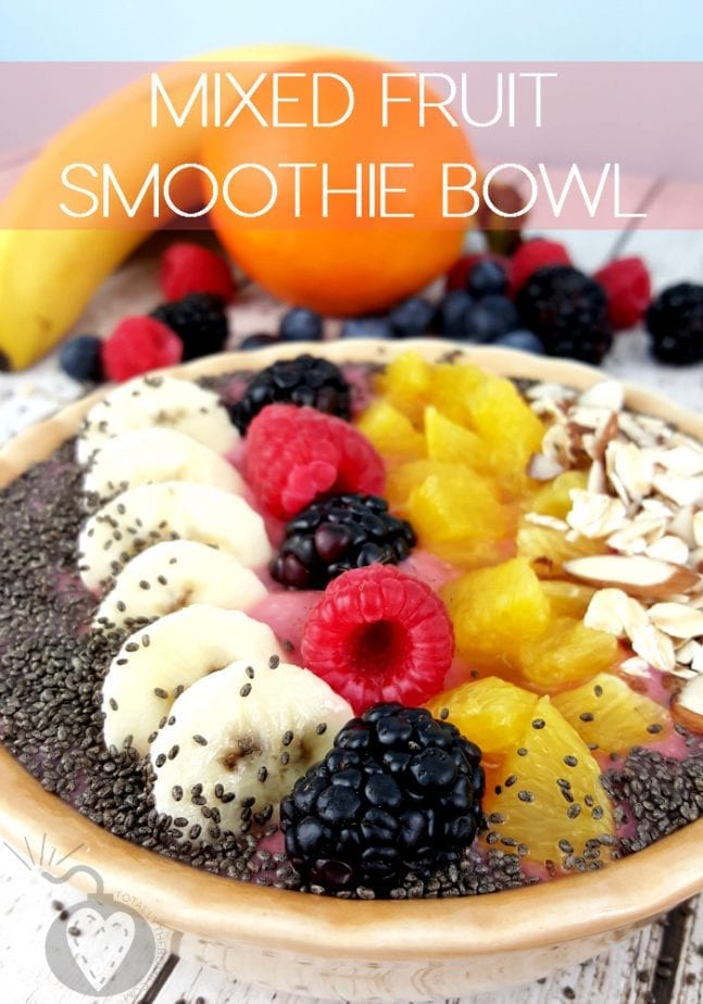 Mixed Fruit Smoothie Bowl