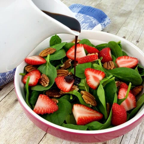 Spinach Salad with Balsamic Dressing