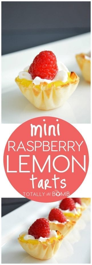 raspberry lemon tarts