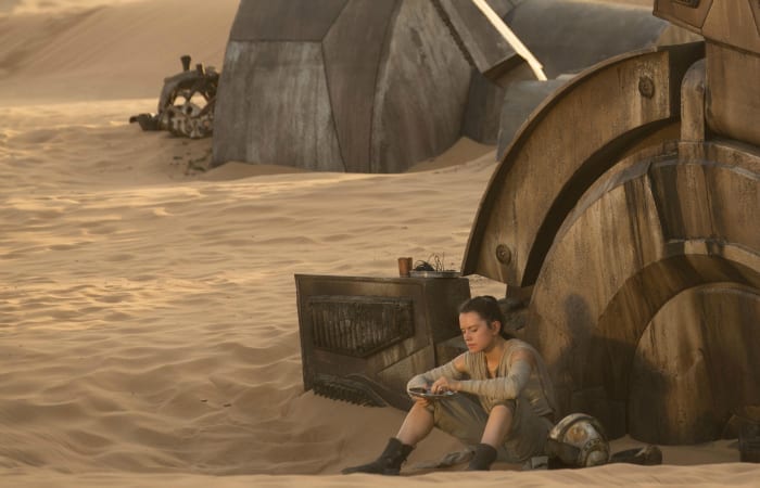 rey force awakens at-at