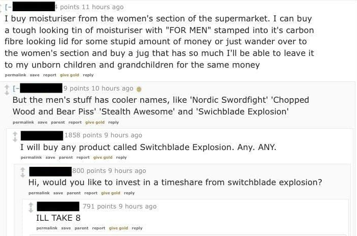 Men love womens lotion