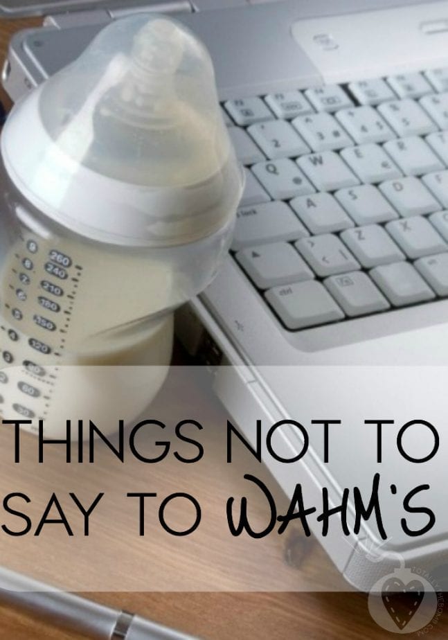 Say to WAHM's