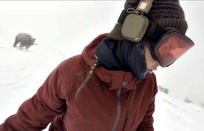 This Snowboarder In Japan Was Chased By A Bear!