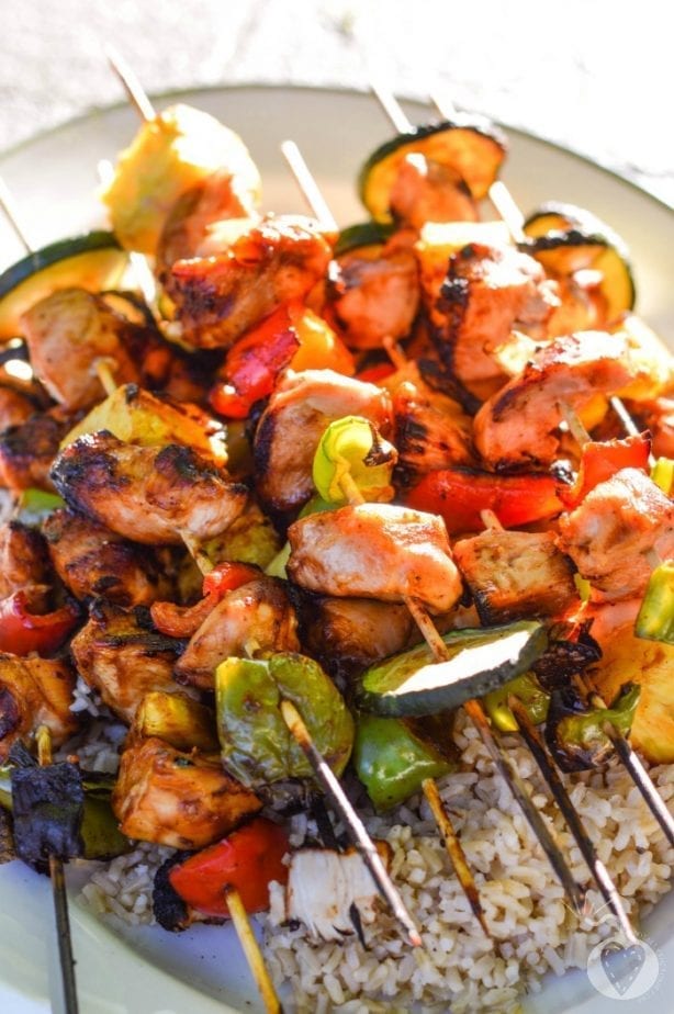 Grilled Barbecue Chicken Skewers22