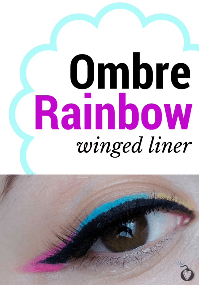 ombre rainbow eyeliner