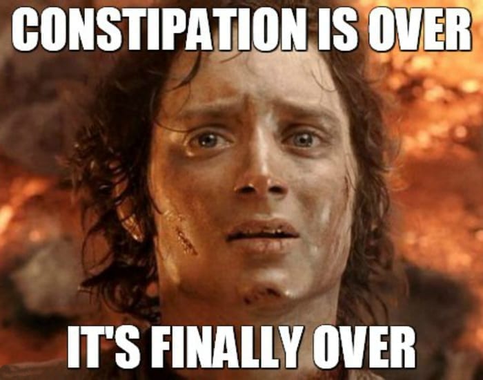 constipation is over