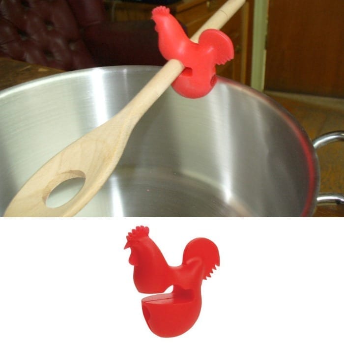 rooster spoon holder