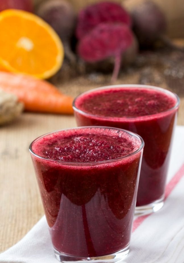 beet juice smoothie
