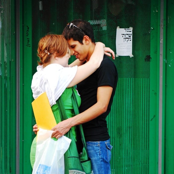 engaged couple