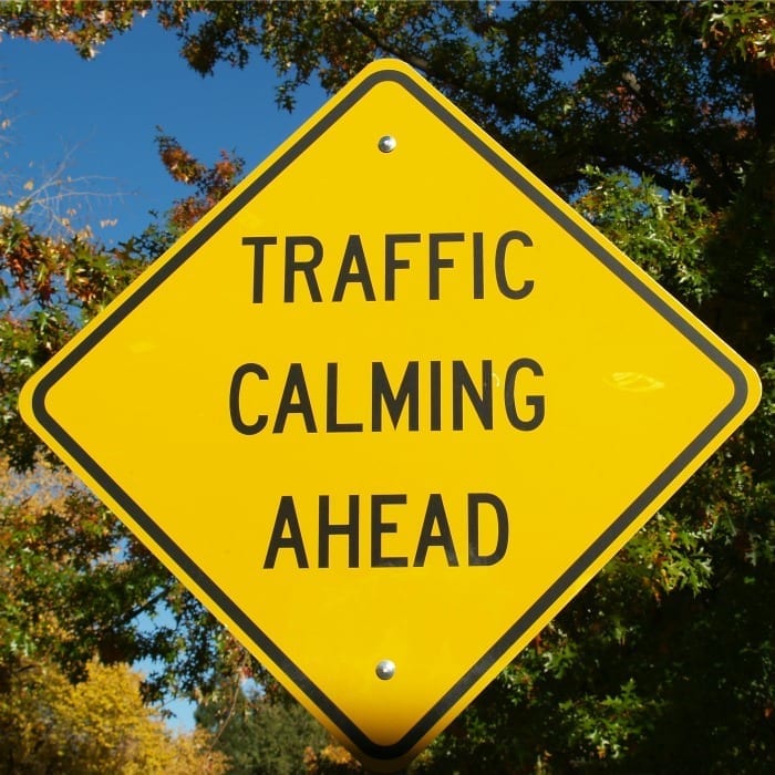 traffic calming sign
