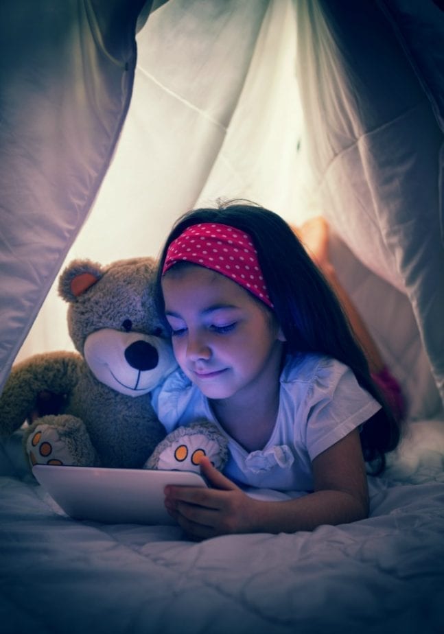 tween online with tablet