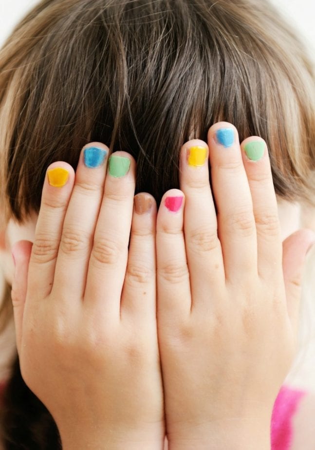 child hiding