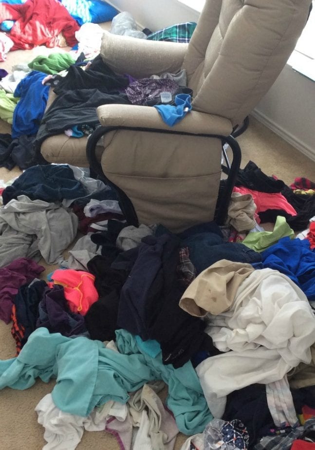 clean laundry