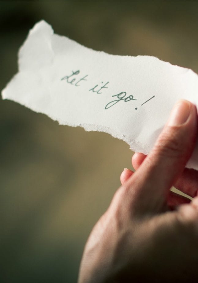 Sometimes the best thing you can do for yourself and your mental health is to let it go