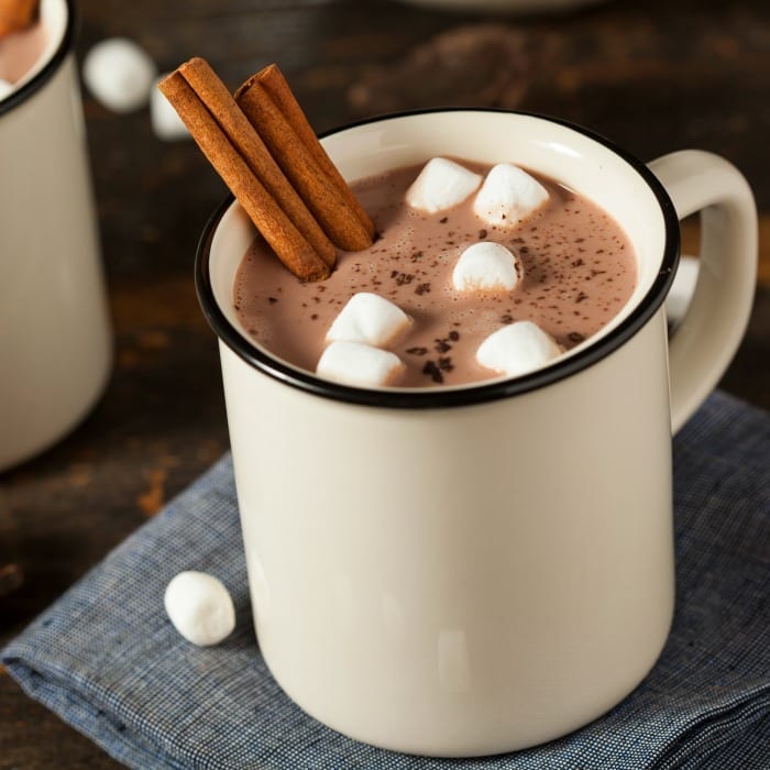 Nothing warms you from the inside out faster than a sinfully delicious cup of slow cooker hot cocoa. Enjoy! | #TotallyTheBomb #hotcocoa #cinnamon #marshmallows #winter #delicious #chocolate #treat #recipe #yum #tradition #feelgood #tasty