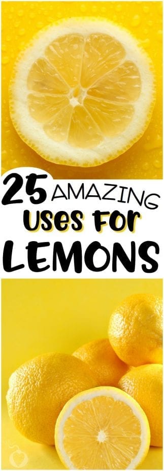 Here are 25 things you probably didn't know you can do with lemons. Well, other than make lemonade. Have fun! | #TotallyTheBomb #lemons #howto #diy #cleaning #spring #housework #otheruses #citrus
