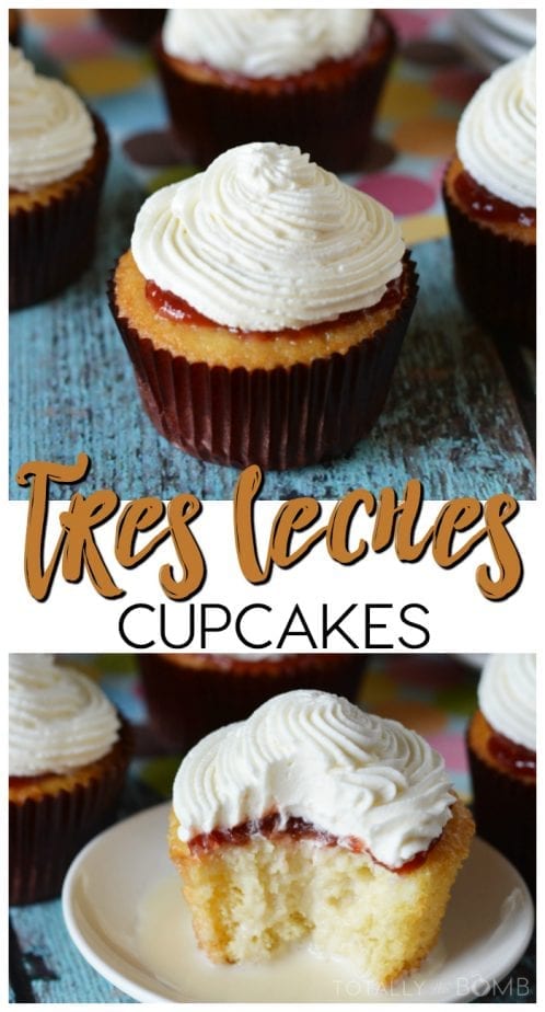 Tres Leches Cupcakes #tresleches #threemilk #3milk #cupcakes #cincodemayo