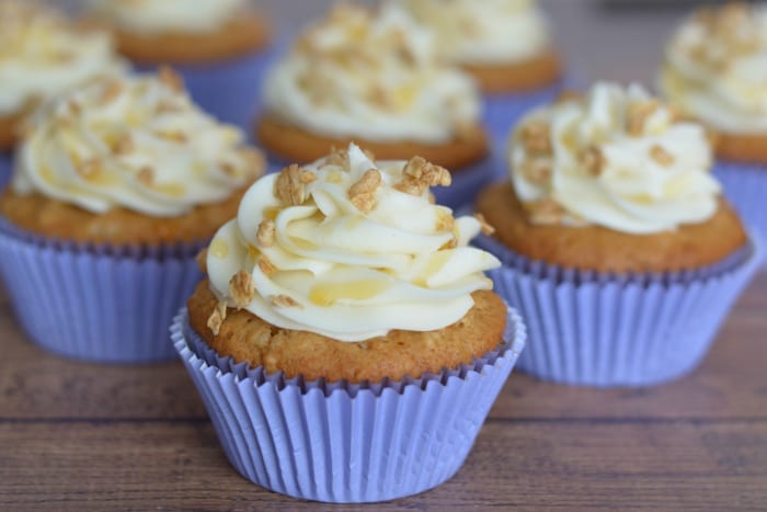 Honey Granola Cupcakes