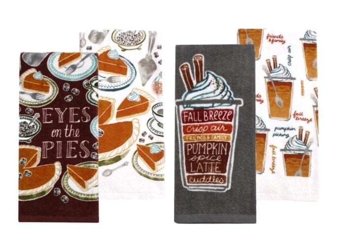 pumpkin spice hand towels