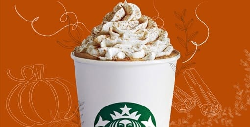 starbucks pumpkin spice latte