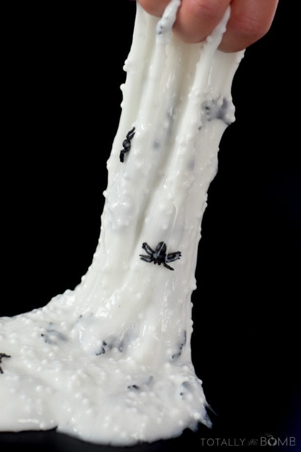 spider slime stretched