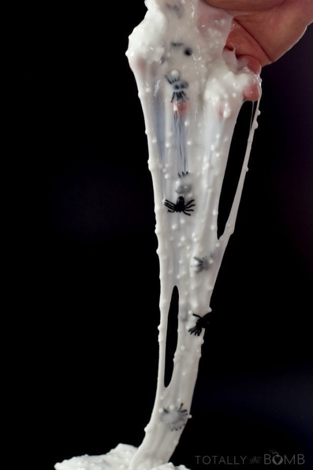 spider slime upclose