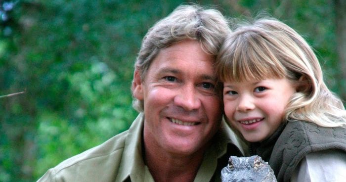 The late Steve Irwin and his daughter Bindi