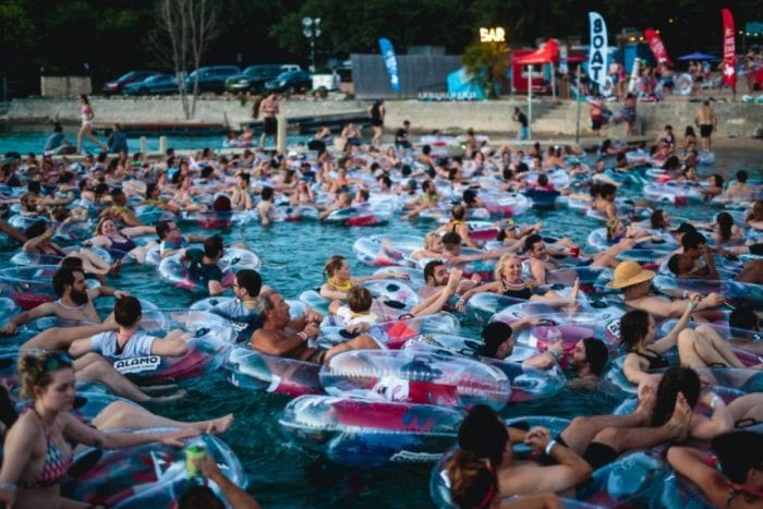 Watch Jaws While Night Swimming In Open Water This Summer