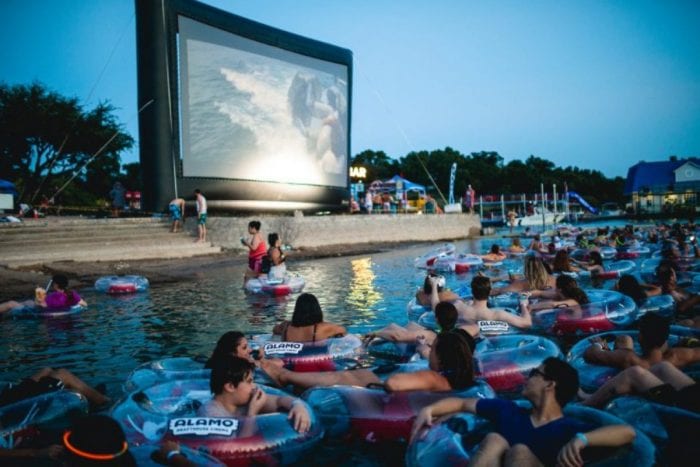 Watch Jaws While Night Swimming In Open Water This Summer