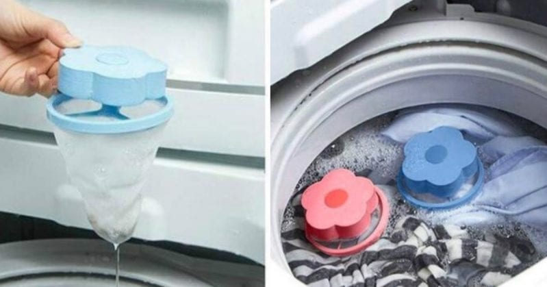 These Floating Flowers Catch All The Pet Hair When You Do Laundry And I Need Them