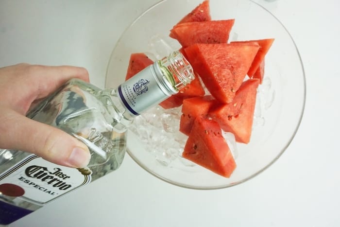 I'm not kidding, this is the World's Best Homemade Frozen Watermelon Margarita. You don't get more fun and tasty than this! #watermelonmargarita #frozenmargarita #margarita