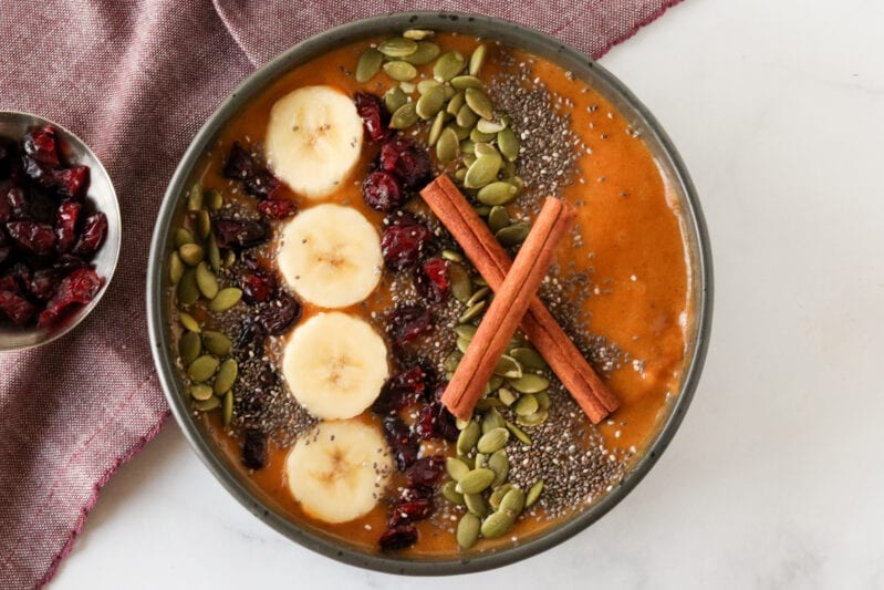 Pumpkin Pie Smoothie Bowl