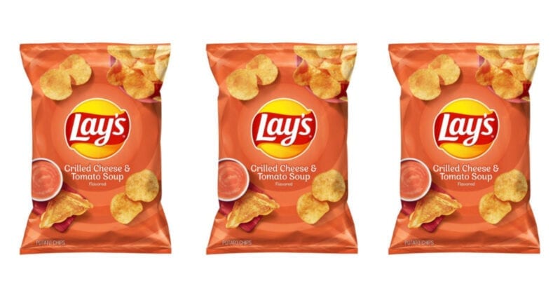 Lays is Releasing Grilled Cheese and Tomato Soup Flavor Chips