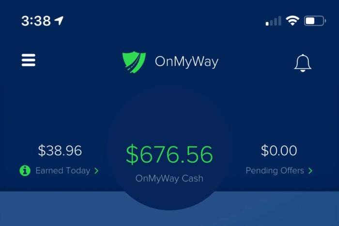 Using this app called On My Way, you can earn money for not touching your phone while driving