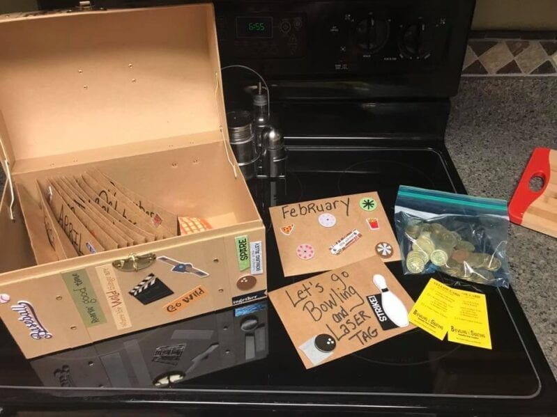 This Grandma Made A Homemade Adventure Gift Box With 12 Months Of Family Activities