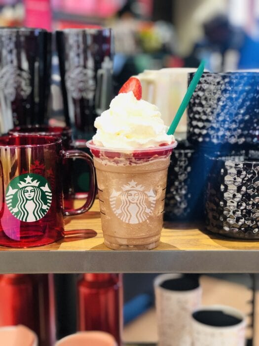 the Rudolph The Reindeer Frappuccino from starbucks is a perfect Christmastime treat from the Secret Menu