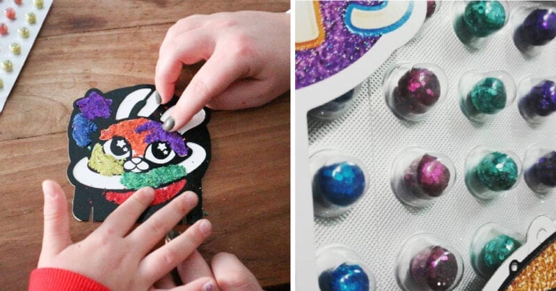 You Can Get Glitter Dots That Let You Paint Without Making A Mess